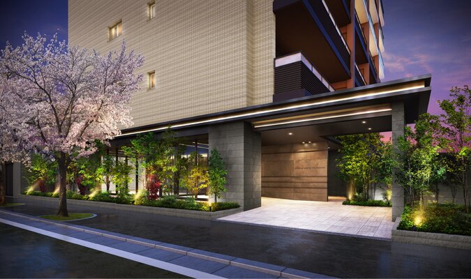 エントランスアプローチ完成予想図