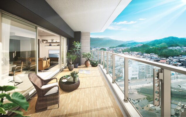 バルコニー完成予想図