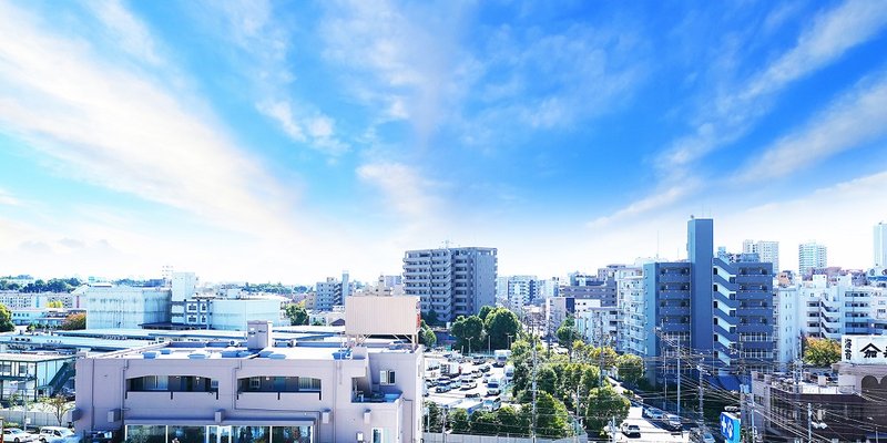 眺望写真 現地より7階相当の高さから撮影 (2022年10月)