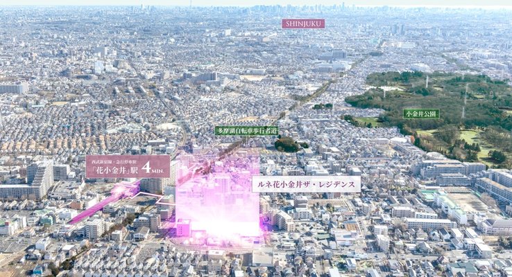 現地周辺の航空写真（2023年1月撮影）