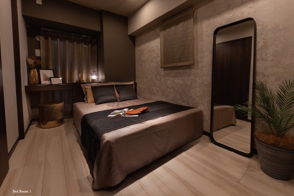 Bed Room 1（棟外モデルルームCタイプ／西暦2023年8月撮影）