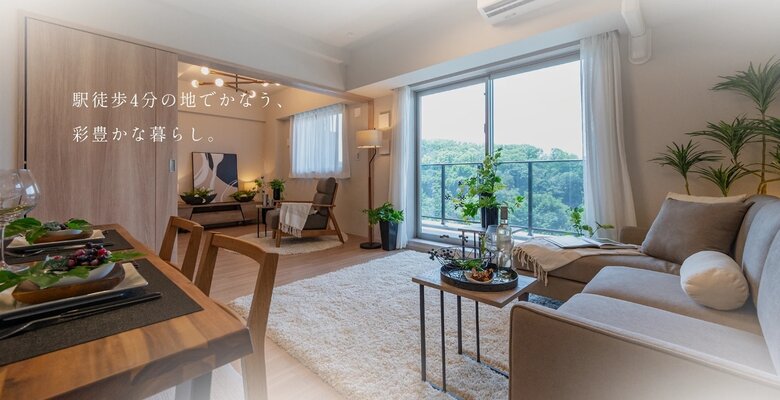 リビング・ダイニング（804号室／2025年5月撮影）※家具・調度品は販売価格に含まれません。