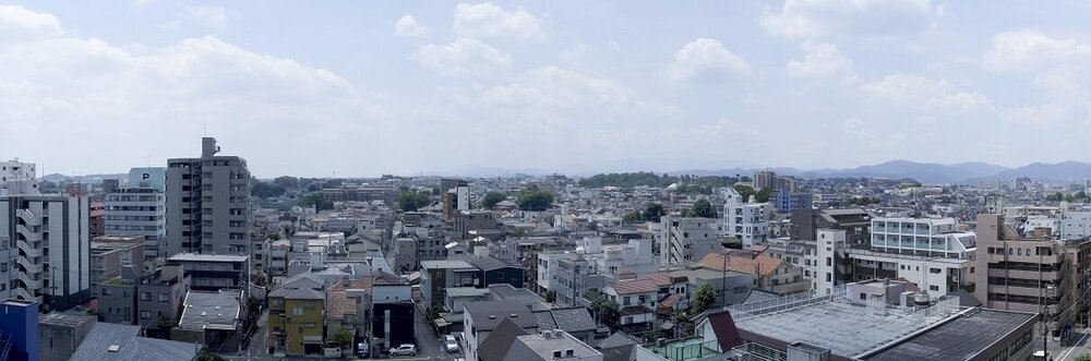 眺望写真（Jタイプ南側9階相当・2023年7月撮影）