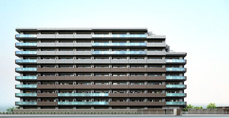 外観完成予想図（立面）