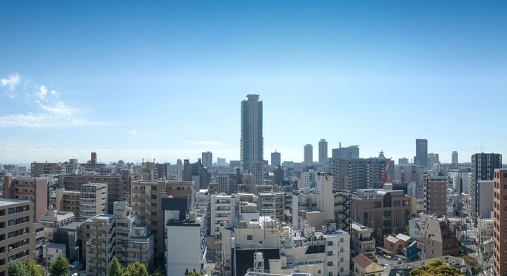 現地12階相当からの眺望写真（2023年10月撮影）