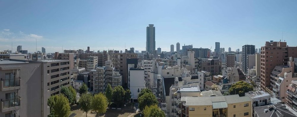 現地10階相当からの眺望写真（2023年10月撮影）