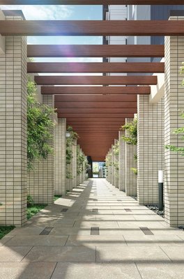 エントランスアプローチ完成予想図