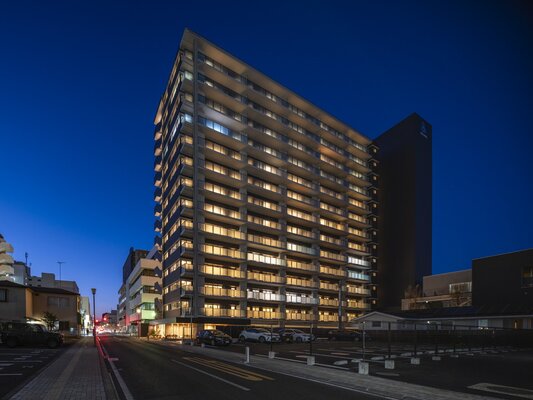 竣工写真（外観夜景）