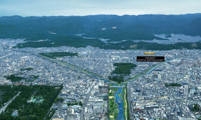 現地周辺の航空写真