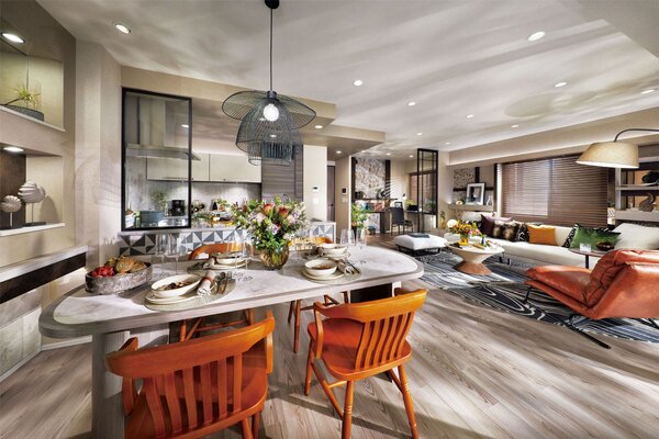 LIVING DINING KITCHEN