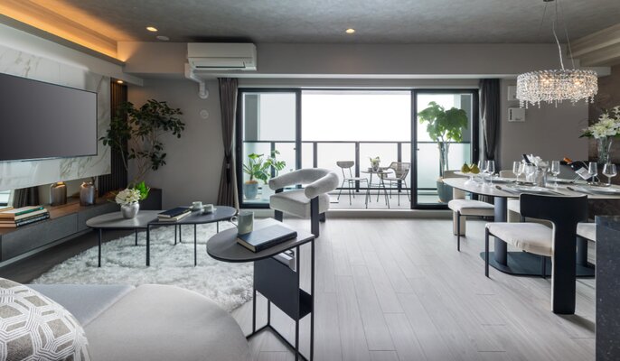 LIVING DINING KITCHEN