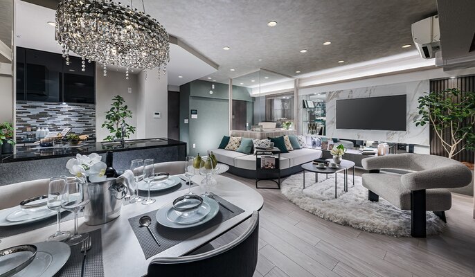 LIVING DINING KITCHEN