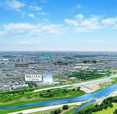 現地周辺航空写真