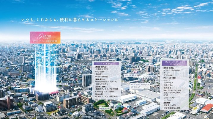 現地周辺航空写真