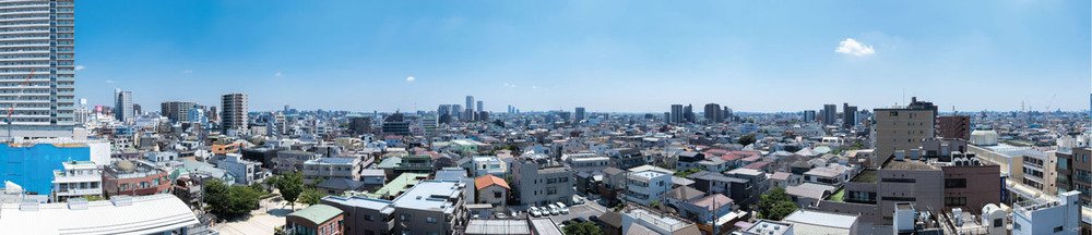 眺望写真（現地10階相当から2024年8月撮影）
