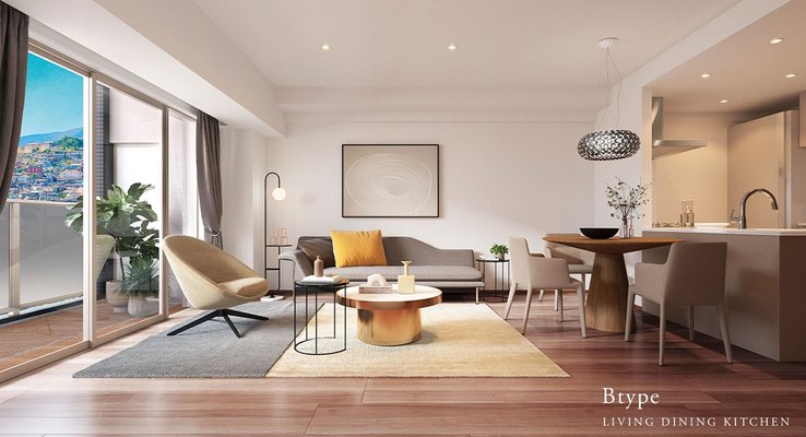 LIVING DINING KITCHEN完成予想図（Ｂ type）