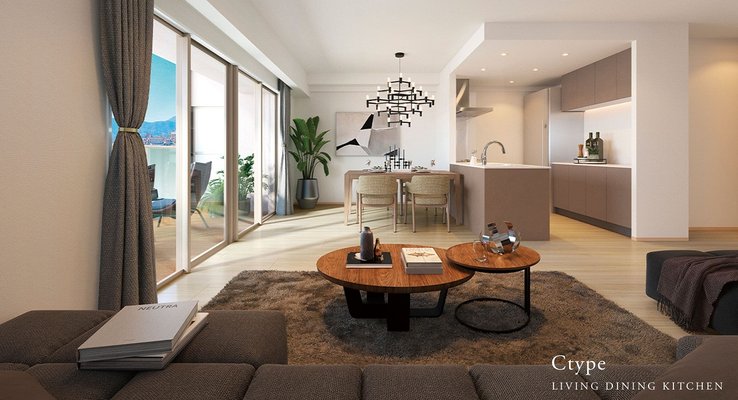 LIVING DINING KITCHEN完成予想図(C type)