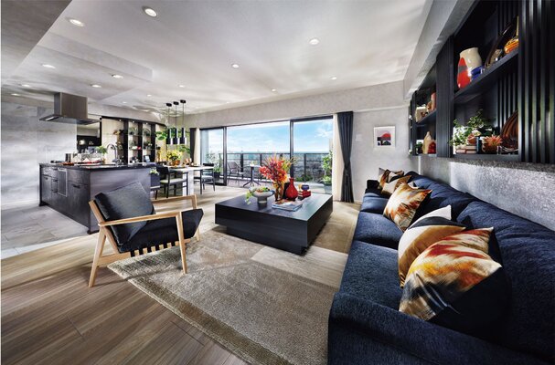 LIVING DINING KITCHEN