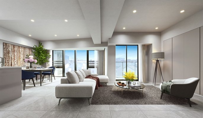 室内完成予想CG(Btype/Living Dining)