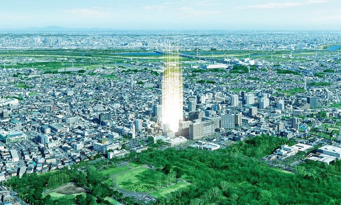 現地周辺航空写真CG