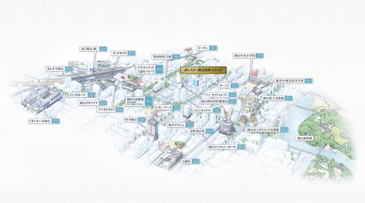 エリア概念図(イラスト)
