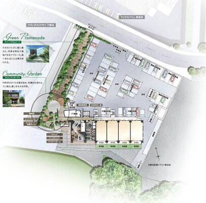 敷地配置イラスト概念図