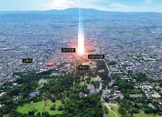 現地周辺航空写真