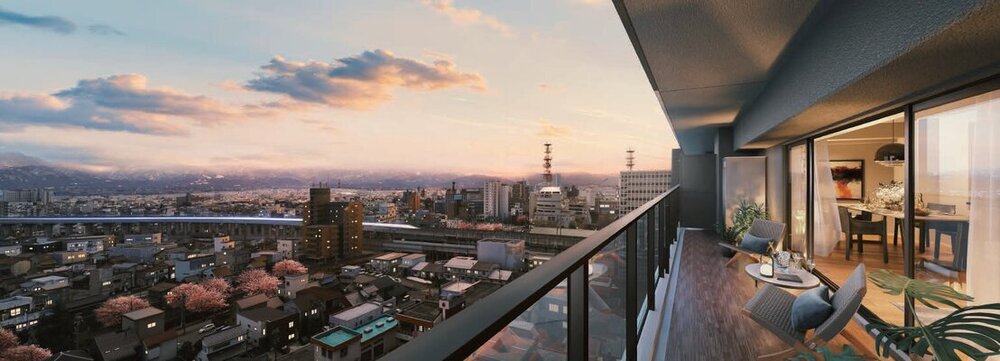 眺望合成バルコニー完成予想CG