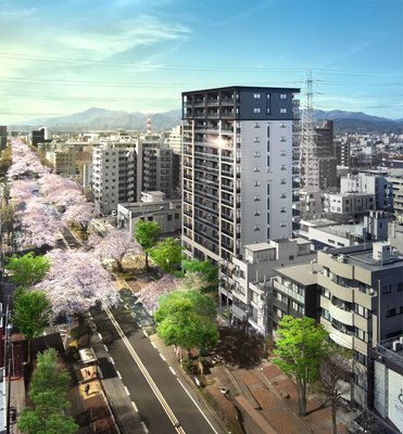 北東側外観完成予想CG