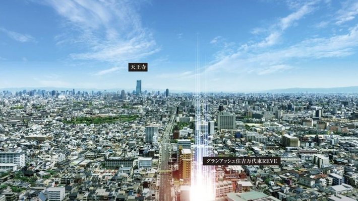 現地周辺空撮写真（2025年撮影をCG加工。実際と多少異なります）