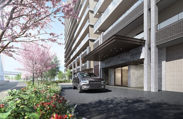 車寄せ完成予想図