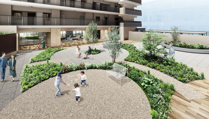 中庭完成予想図