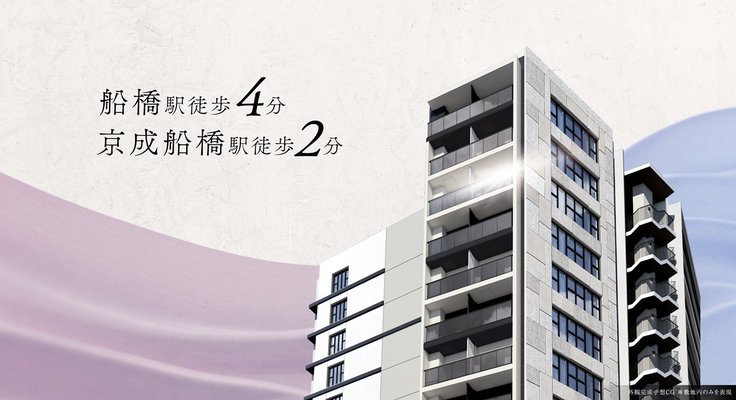 外観完成予想CG ※敷地内のみを表現