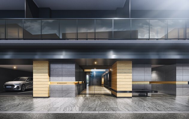 エントランスアプローチ完成予想図