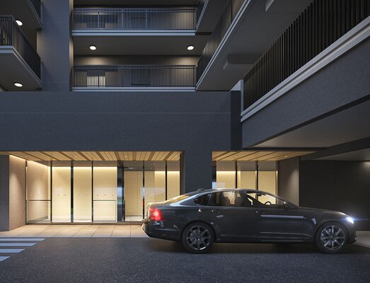 サブエントランス外観完成予想CG