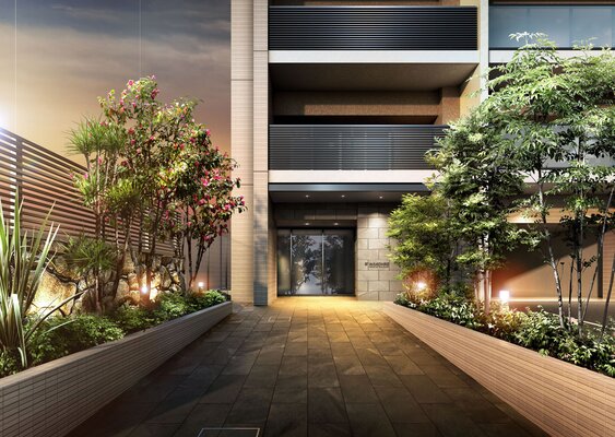 エントランスアプローチ完成予想図