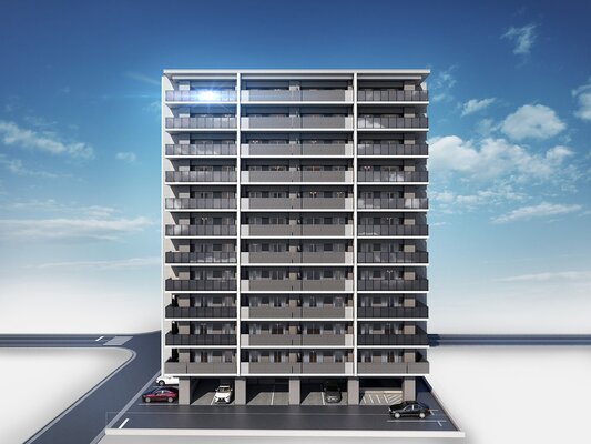 外観完成予想CG（正面）