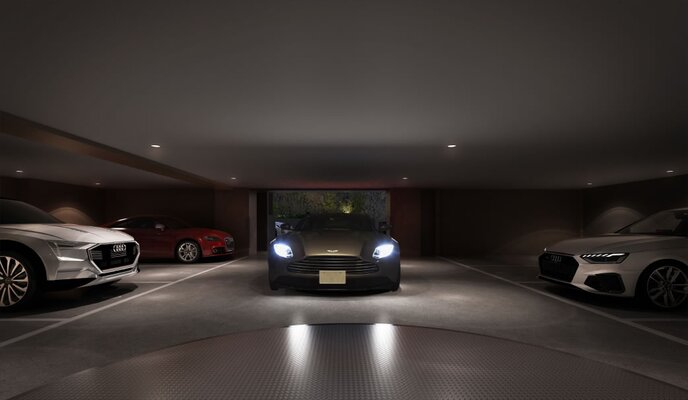 屋内平面駐車場完成予想図