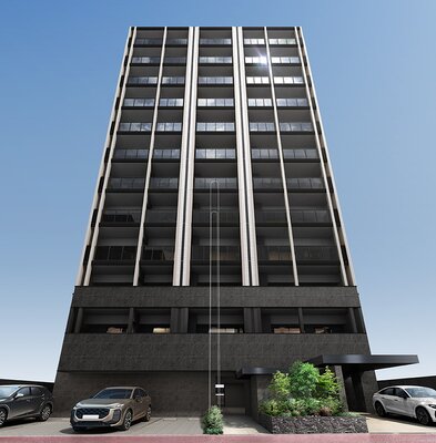 外観完成予想CG(イノバス博多神屋)