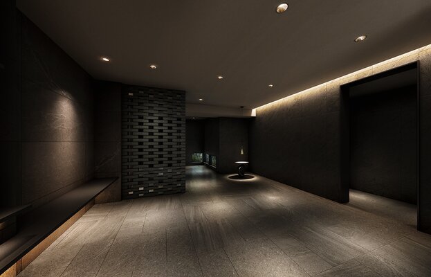 エントランスホール完成予想CG(イノバス博多神屋)