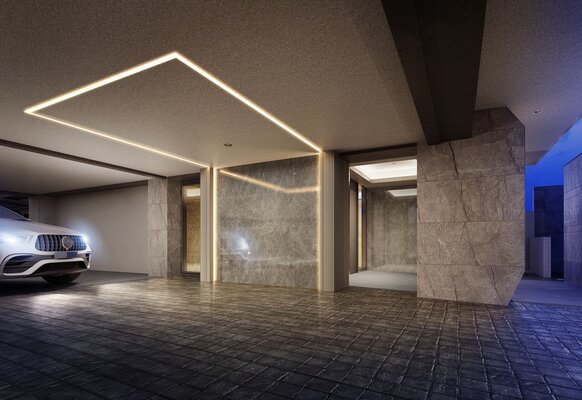 車寄せ完成予想図