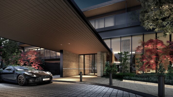 車寄せ完成予想CG