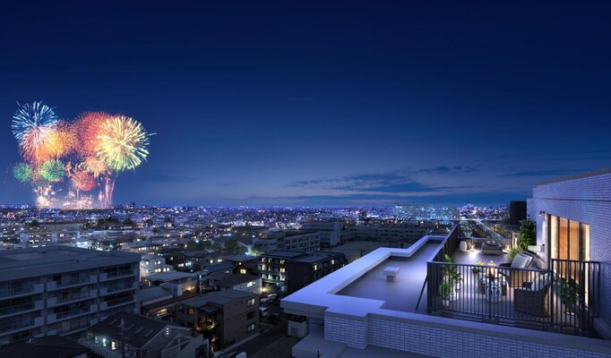 ルーフバルコニー（Lrタイプ）完成予想CG