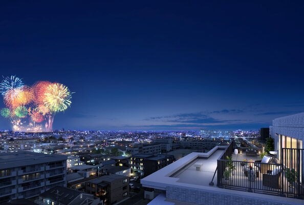 ルーフバルコニー（Lrタイプ）完成予想CG