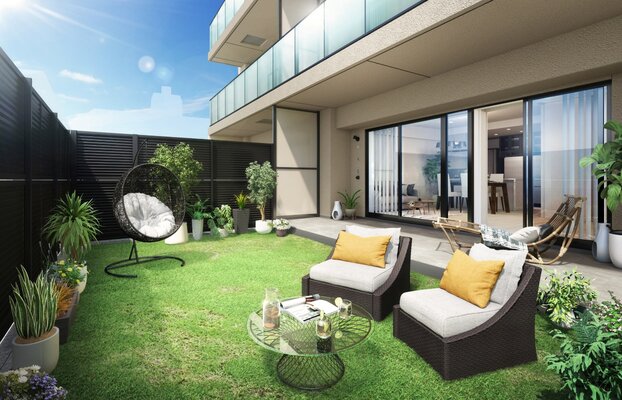 ルーフバルコニー（Lrタイプ）完成予想CG