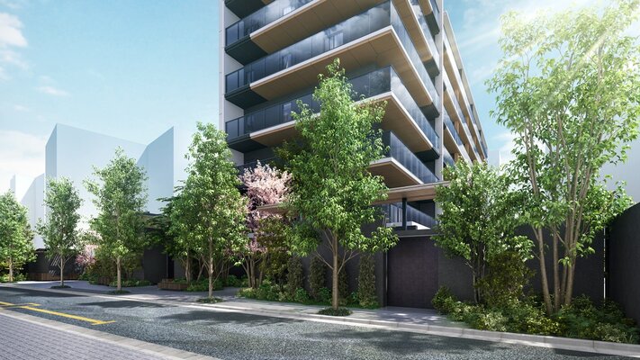 エントランスアプローチ完成予想図