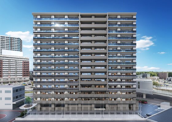 外観完成予想図（正面）