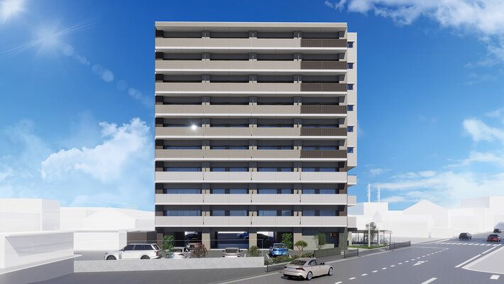 外観完成予想図（正面）