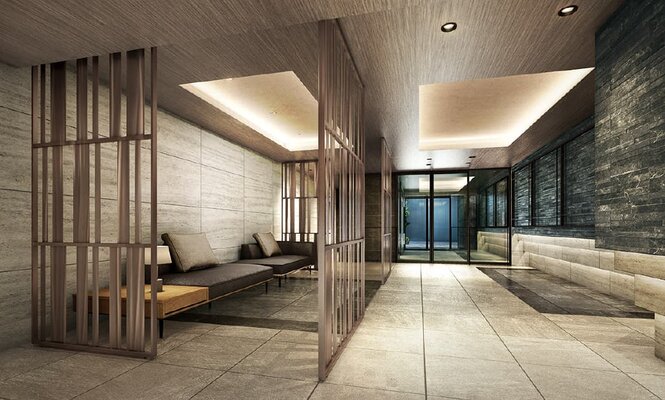 【レーベン東川口 BRITIA】エントランスホール完成予想CG