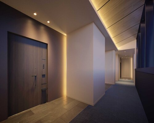 11～14階内廊下完成予想CG